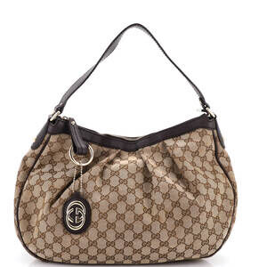 Gucci Sukey Hobo Gg Canvas With Leather #248908G81B